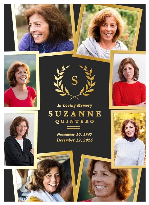 Modern Collage Memorial & Sympathy Cards