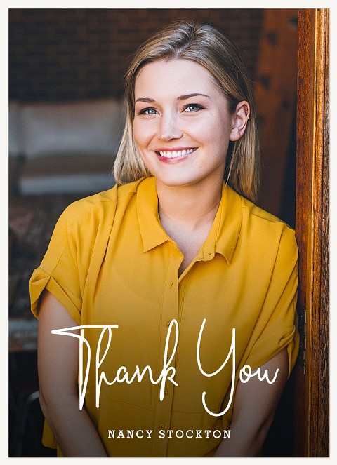 Esteemed Thanks Graduation Thank You Cards