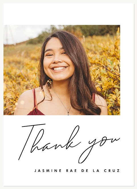 Modernist Gallery Graduation Thank You Cards