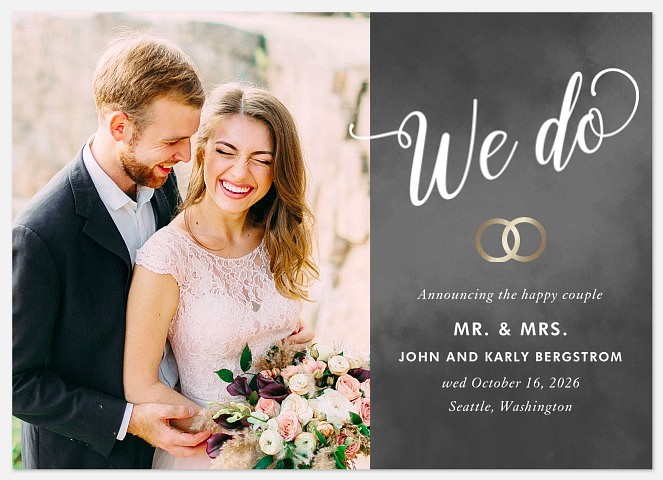 We Do Wedding Announcements