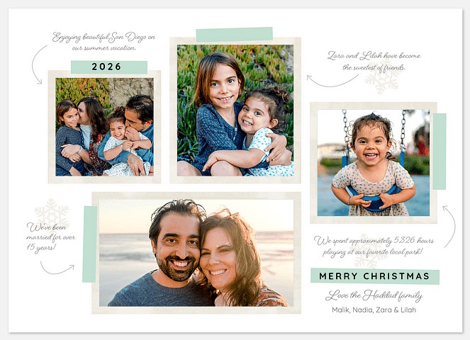 Scrapbook Story Holiday Photo Cards