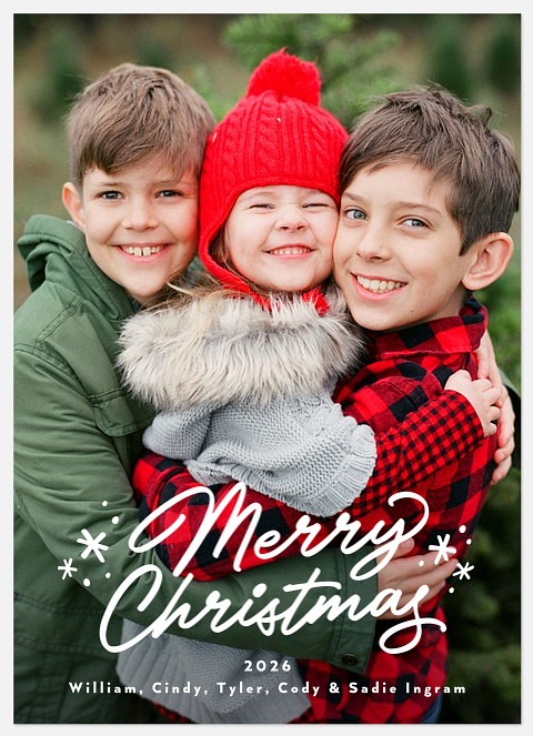 Snowdrift Holiday Photo Cards