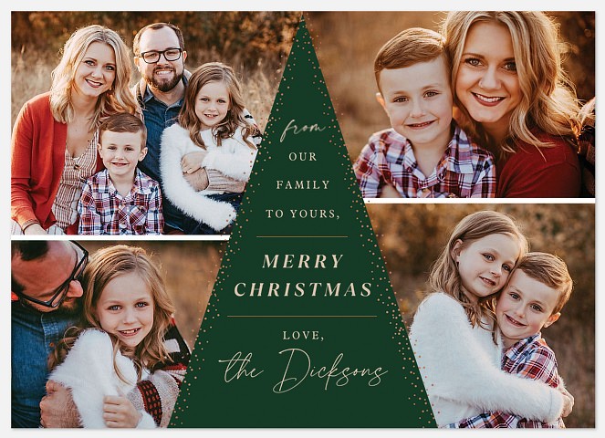 Christmas Tree Holiday Photo Cards