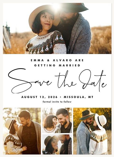 Uptown Allure Save the Date Cards