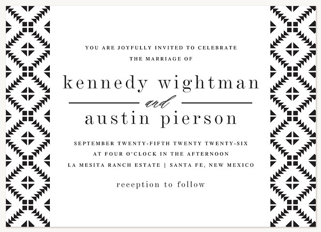 Tiles Wedding Invitations