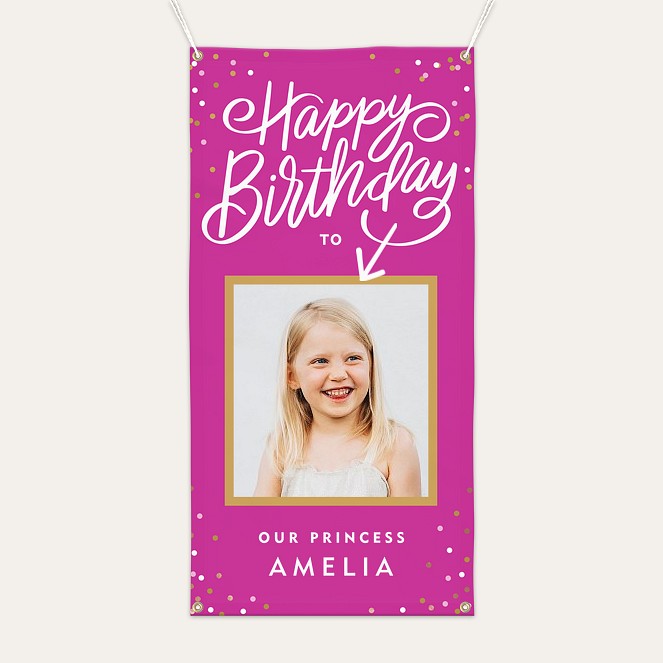 Birthday Wishes Banner Custom Banners