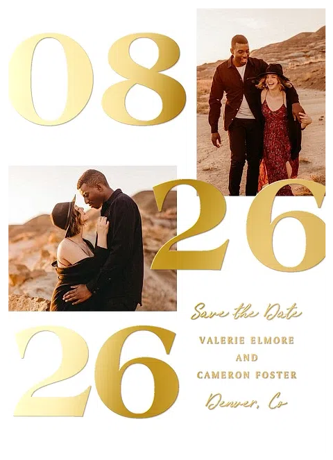 Bold Modernity Save the Date Cards