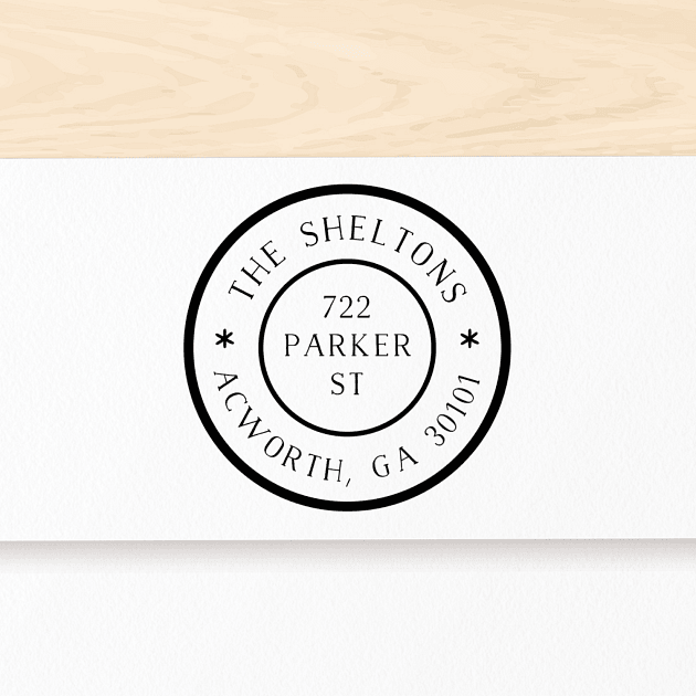 Circles and Stars | Custom Rubber Stamps
