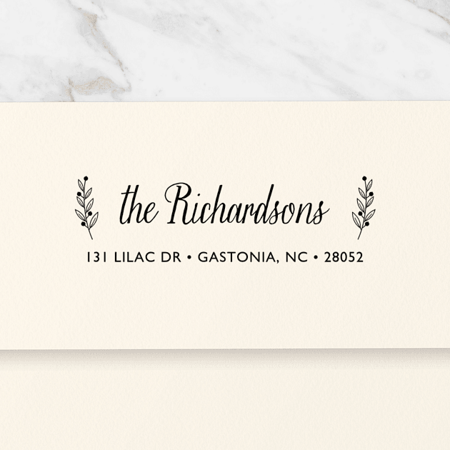 Decked with Holly | Custom Rubber Stamps