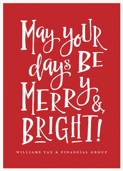 Whimsical Saying Business Holiday Cards