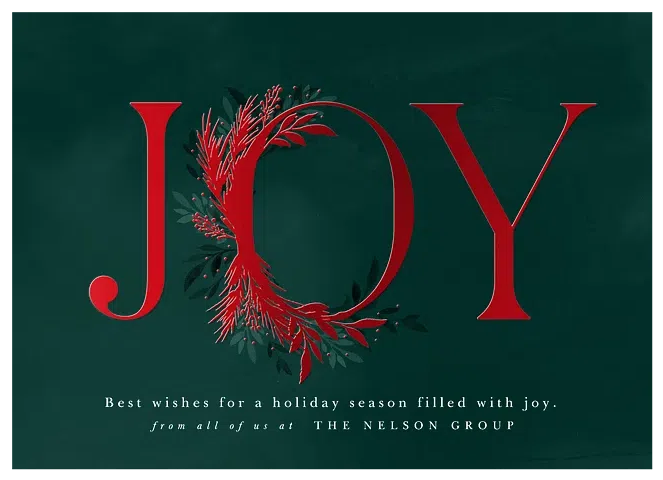 Classy Joy Business Holiday Cards