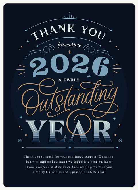 Outstanding Year Holiday & Christmas Magnet Cards