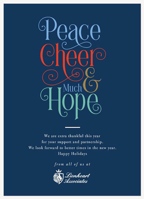 Much Hope Business Holiday Cards