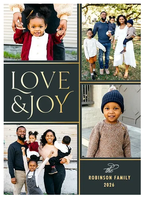 Evergreen Love Photo Holiday Cards