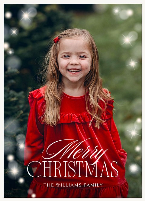 Aglow Personalized Holiday Cards