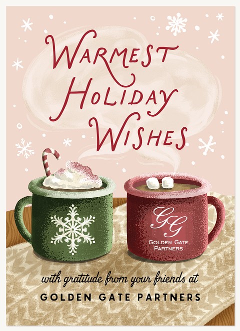 Warmest Wishes Business Holiday Cards