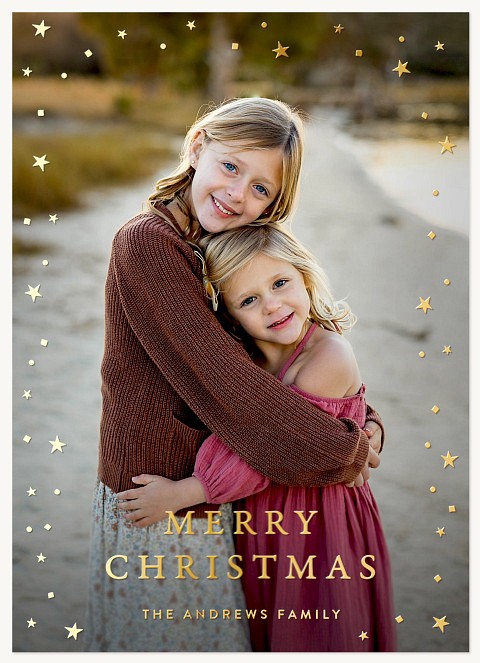 Starry Frame Personalized Holiday Cards