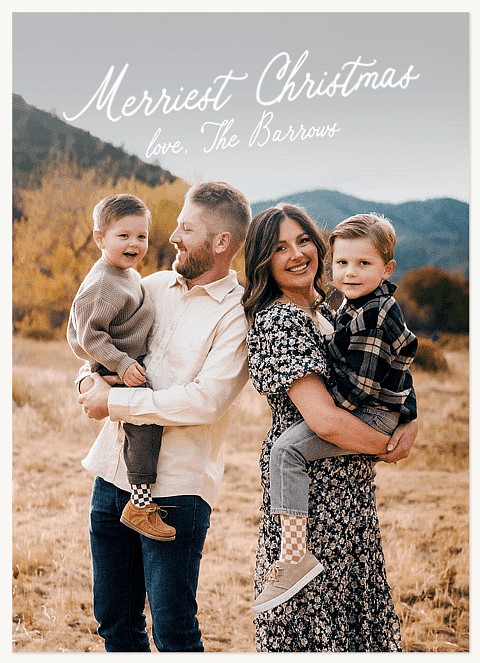 Handwritten Note Personalized Holiday Cards