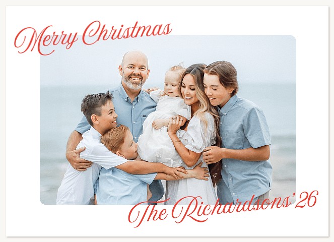 Merry Elegance Personalized Holiday Cards