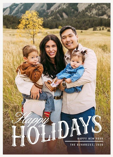 Nouvelle Personalized Holiday Cards