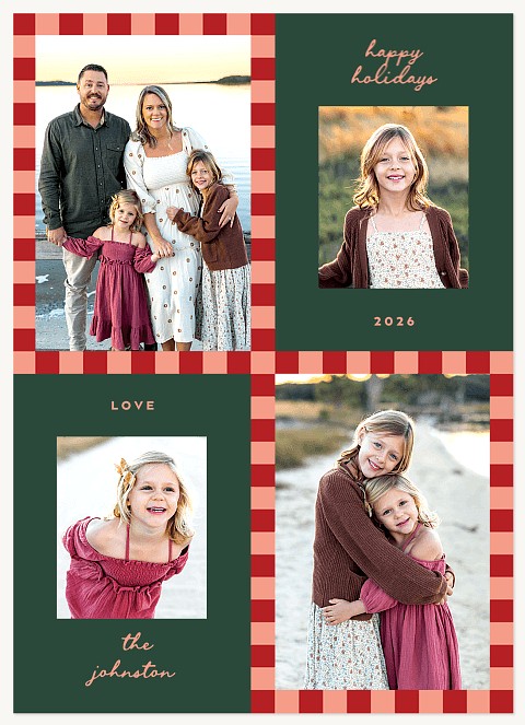 Great Grid Personalized Holiday Cards
