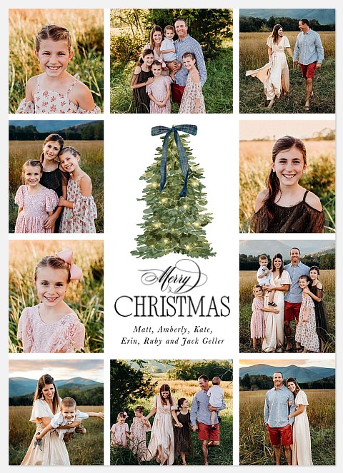 Evergreen Charm Holiday Photo Cards