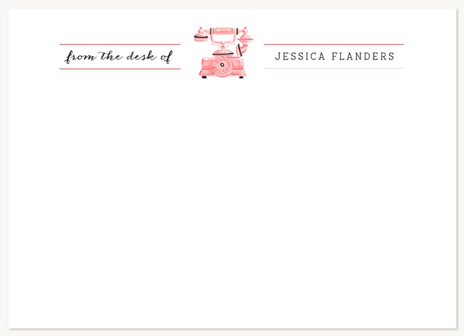 Vintage Phone Stationery