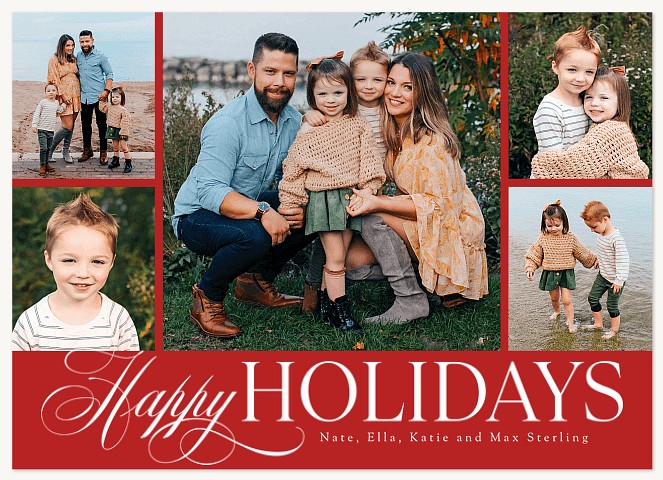 Classic Photos Personalized Holiday Cards