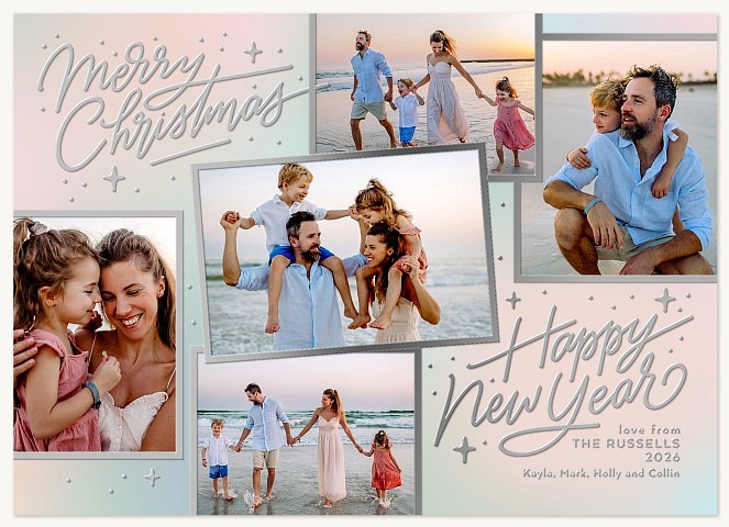 Merry Prism Personalized Holiday Cards