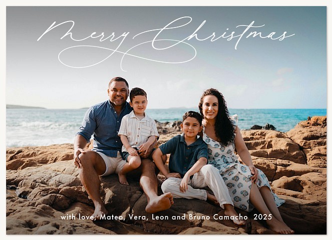 Handwritten Elegance Personalized Holiday Cards