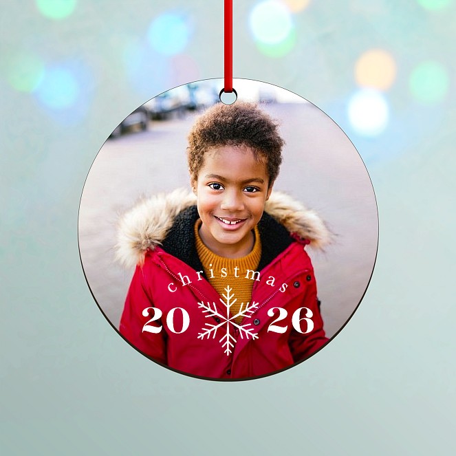 Snowflake Year Custom Ornaments