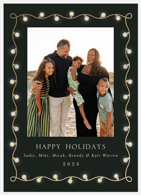 Luminous Frame Holiday Photo Cards