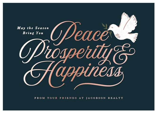Bringing Peace Business Holiday Cards