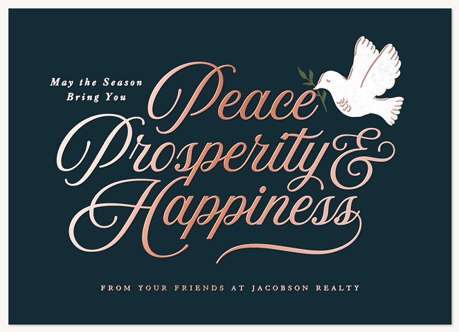 Bringing Peace Business Holiday Cards