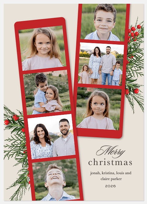 Photoboth Foliage Holiday Photo Cards