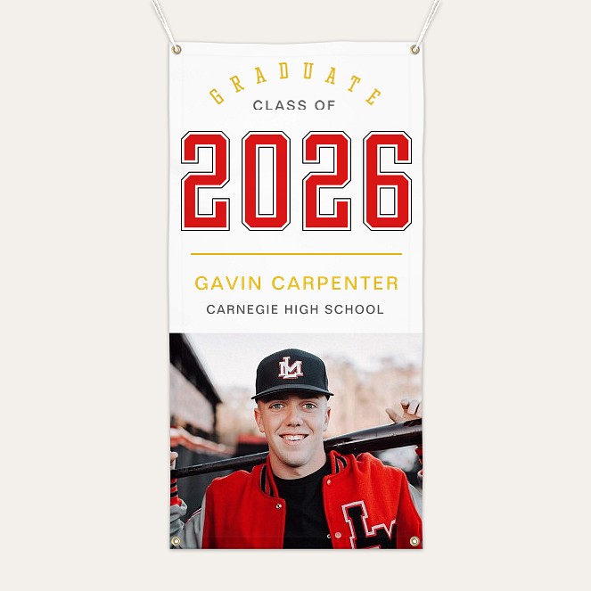 Sporty Year Graduation Banner  Custom Banners