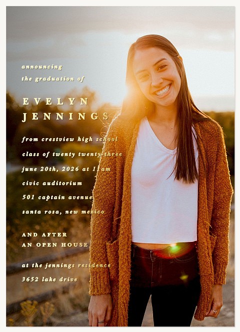 Shining Achievement Graduation Announcements