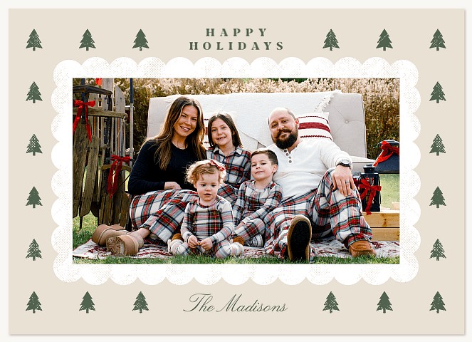 Little Trees Personalized Holiday Cards
