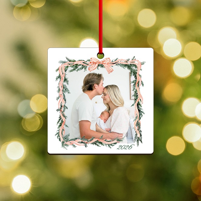 Festive Frame Personalized Ornaments