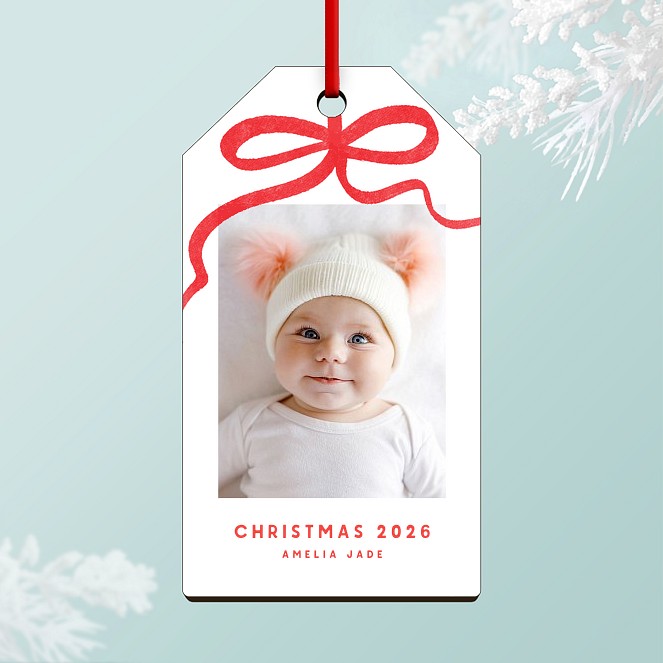 A Bow on Top Personalized Ornaments