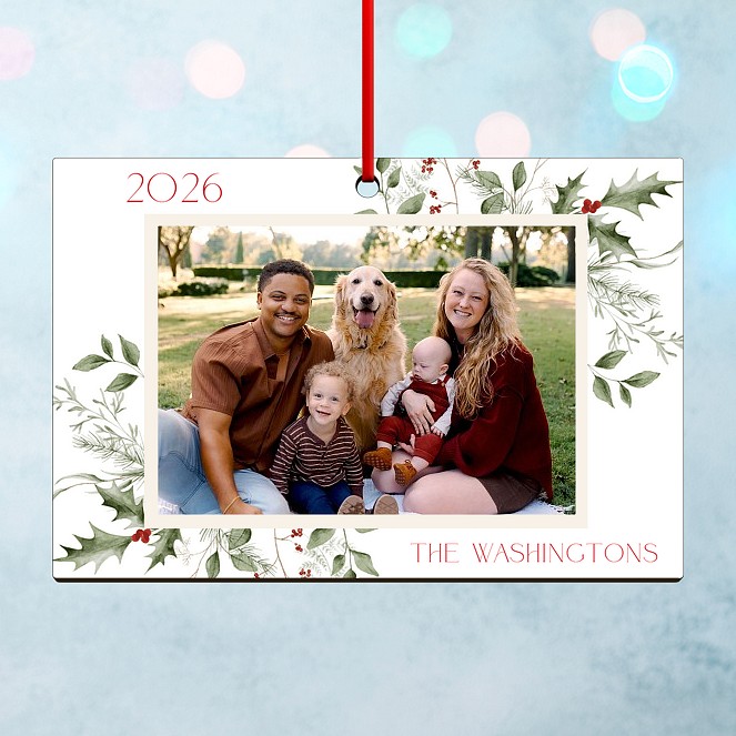 Winter Flourish Personalized Ornaments