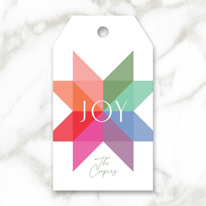 Joyful Mosaic Custom Gift Tags