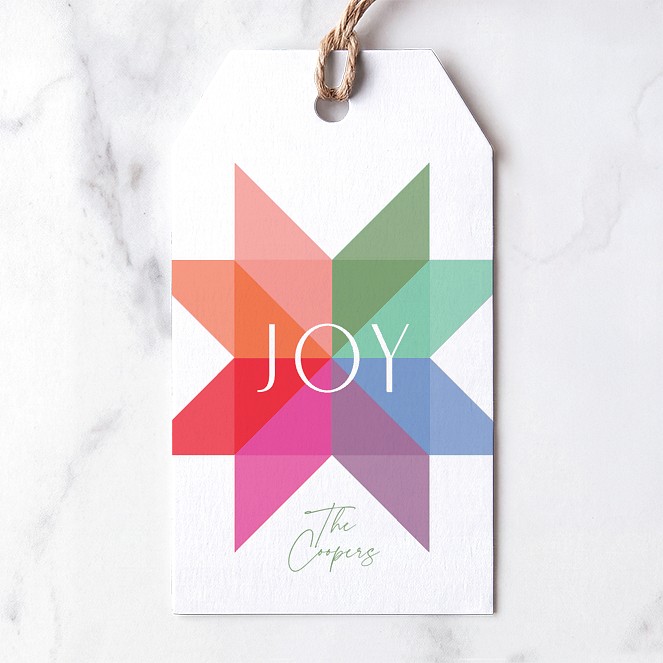 Joyful Mosaic Custom Gift Tags
