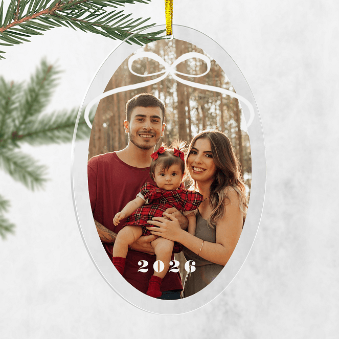 Bow-Tied Memories Personalized Ornaments