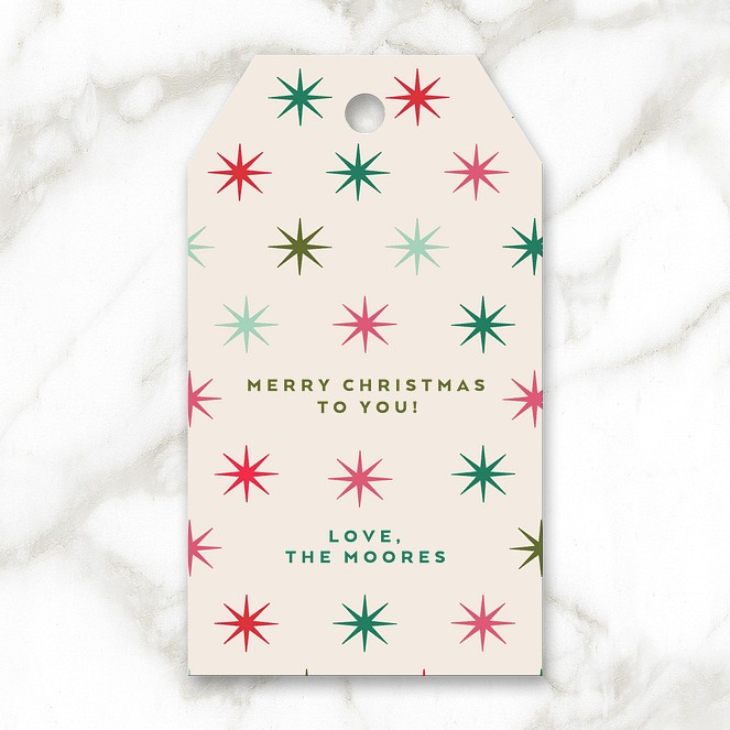 Sparkling Wishes Custom Gift Tags
