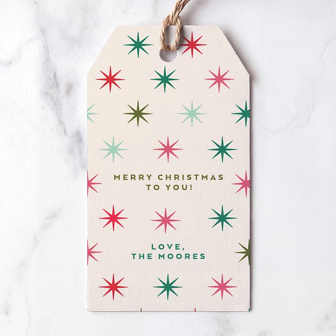 Sparkling Wishes Custom Gift Tags