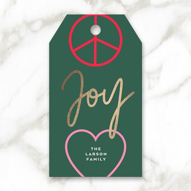 Golden Joy Custom Gift Tags