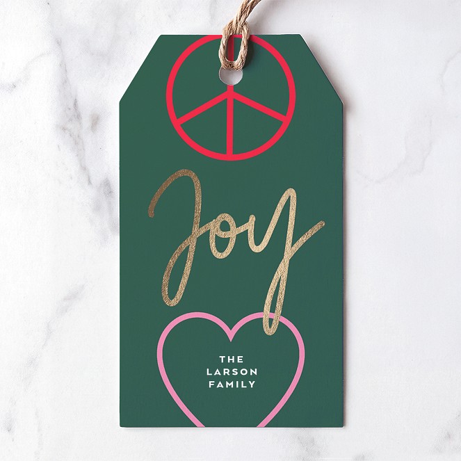 Golden Joy Custom Gift Tags