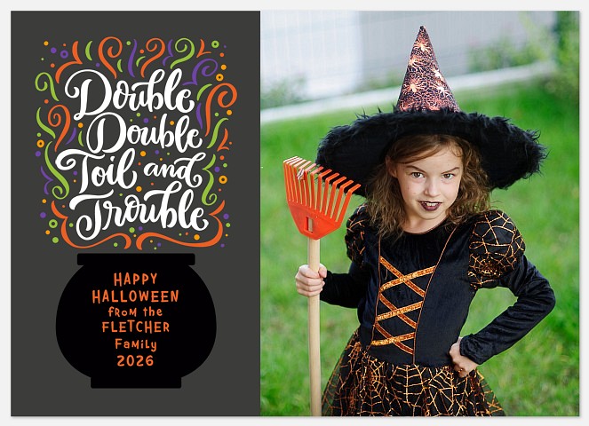 Magic Spell Halloween Photo Cards