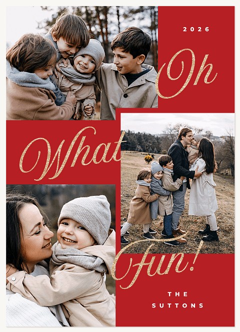 A Sparkle of Fun Personalized Holiday Cards